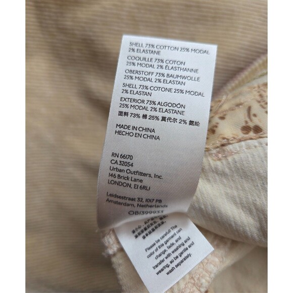 Anthropologie Pilcro The Wanderer Corduroy Utility Straight Leg Pants Size 28 - Picture 9 of 9